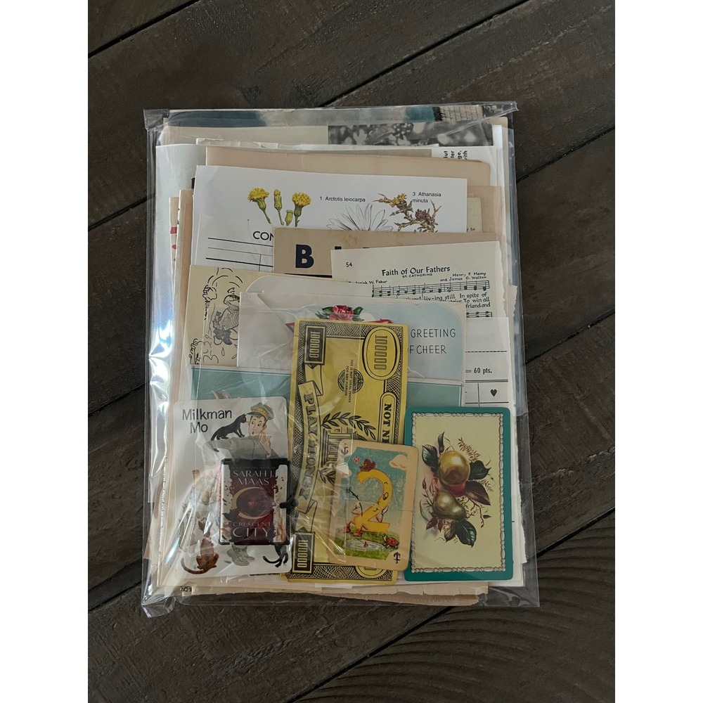 Vintage Ephemera Paper Pack Junk Journal Kit Crescent City Sarah J Maas Charm